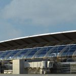 Render fotorealistico del nuovo Terminal dell'Aeroporto di Lamezia